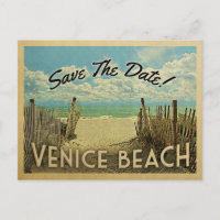 Venice Beach Vintage Enregistrer La Date