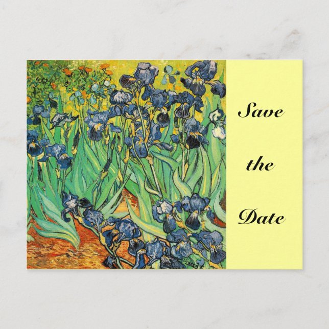 Carte Postale Faire-part Vincent van Gogh,Iris (Devant)