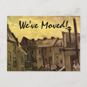 Carte Postale Faire-part Vincent van Gogh Old Houses, Change of Address