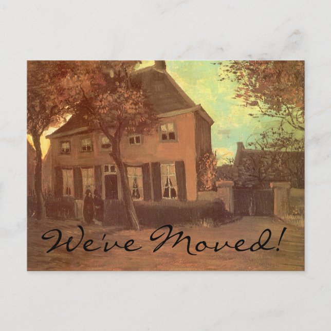Carte Postale Faire-part Vincent van Gogh - Presbytère à Nuenen (Devant)