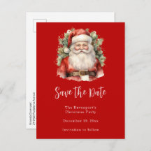 Vintage Noël Père Noël Souriant