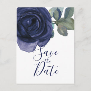Carte Postale Faire-part Vivid Vibrant Indigo Purple Blue Enregistrer la da