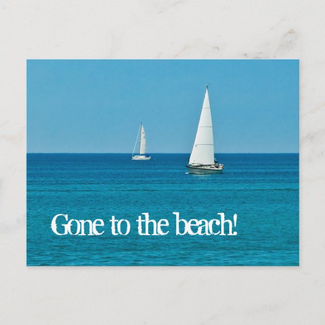 Carte Postale Faire-part Voile. . . Nouvelle adresse (Devant)