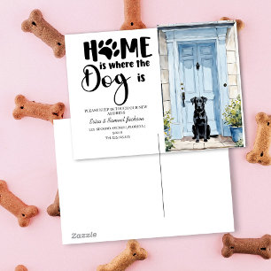 Carte Postale Faire-part votre animal de compagnie chien a déménagé ! annon