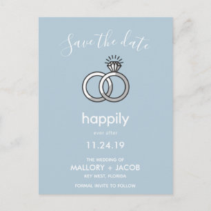 Carte Postale Faire-part Votre choix de couleur font gagner heureusement