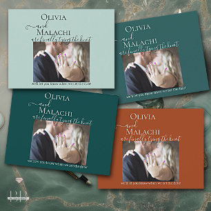 Carte Postale Faire-part Votre photo enfin nouer le Fiançailles