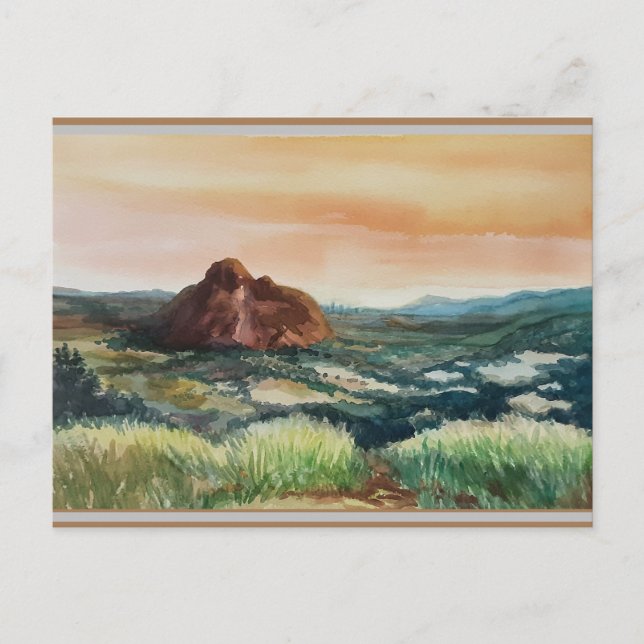 Carte Postale Faire-part Vue des Glasshouse Mountains   (Devant)