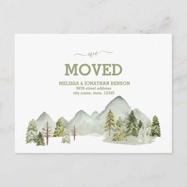 Carte Postale Faire-part We Moved New Home Address Announcement Postcard (Devant)