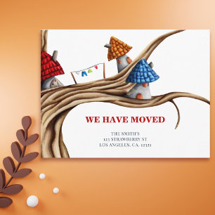 Carte Postale Faire-part Whimsical Nous Avons Déplacé Le Déchauffement Des 
