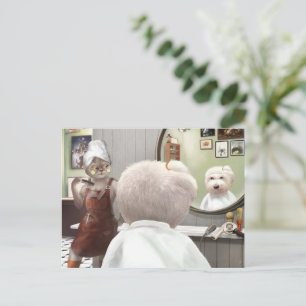 Carte Postale Faire-part Whimsical Pet Barber Shop
