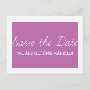 Carte Postale Faire-part Whimsy Save the Date Postcard, Fuchsia