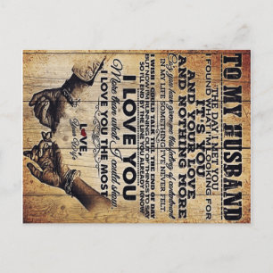 Carte Postale Faire-part Wife to my Husband Letter   Lovely Venin