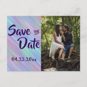 Carte Postale Faire-part Wisps Whimsical Holo Fairy Pastel Photo Event