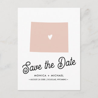Carte Postale Faire-part WYOMING Mariage de Destination TOUTE COULEUR