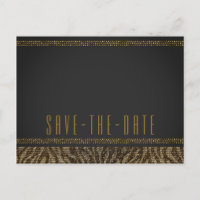 Zebra Sparkle Sequins Glam Chic Enregistrer la Dat