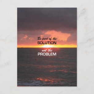 Carte Postale Faire partie de la solution