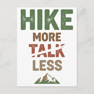 Carte Postale Faire plus de randonnées, moins de discussions