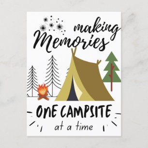 Carte Postale Faire Souvenir Un Camping À La Fois Camping