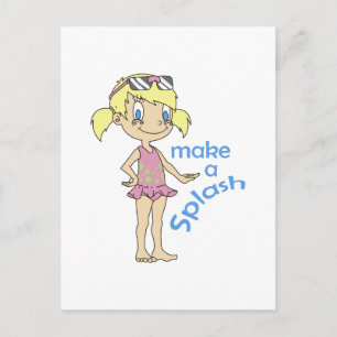 CARTE POSTALE FAIRE UN SPLASH