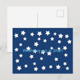 Carte postale - Faire un vœu sur une étoile