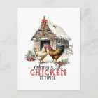 "Faire une liste, le poulet deux fois" Puns Noël