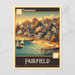 Carte Postale Fairfield, Connecticut   VINTAGE