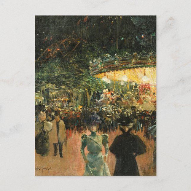 Carte Postale Fairground, Place Pigalle | Louis Abel-Truchet (Devant)