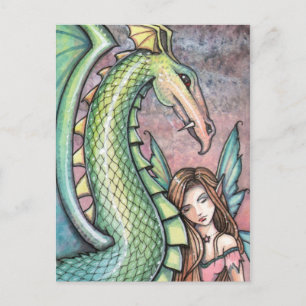 Carte postale Fairy Dragon par Molly Harrison