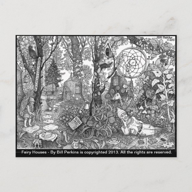 Carte postale Fairy Houses (Devant)