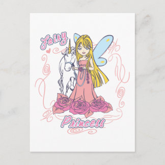 Carte Postale Fairy Princess Toddler Baby