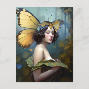 Carte Postale Fairy Woman Imaginaire Art