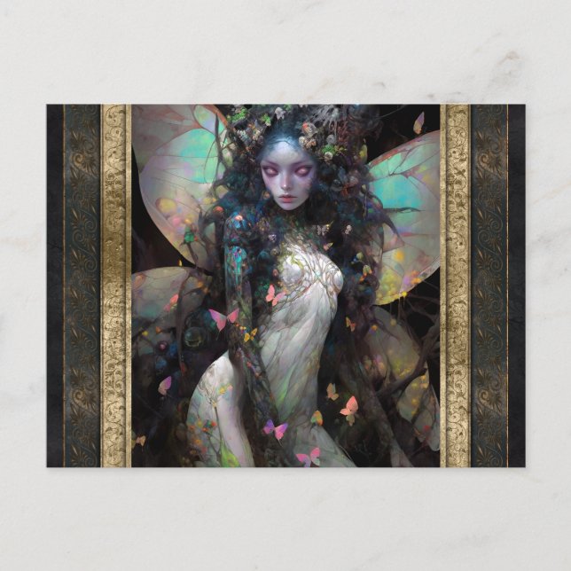 Carte Postale Fairy Woman Imaginaire Art (Devant)