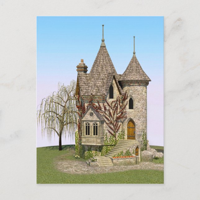 Carte Postale Fairytale Castle Parfait cadeau d'anniversaire et  (Devant)