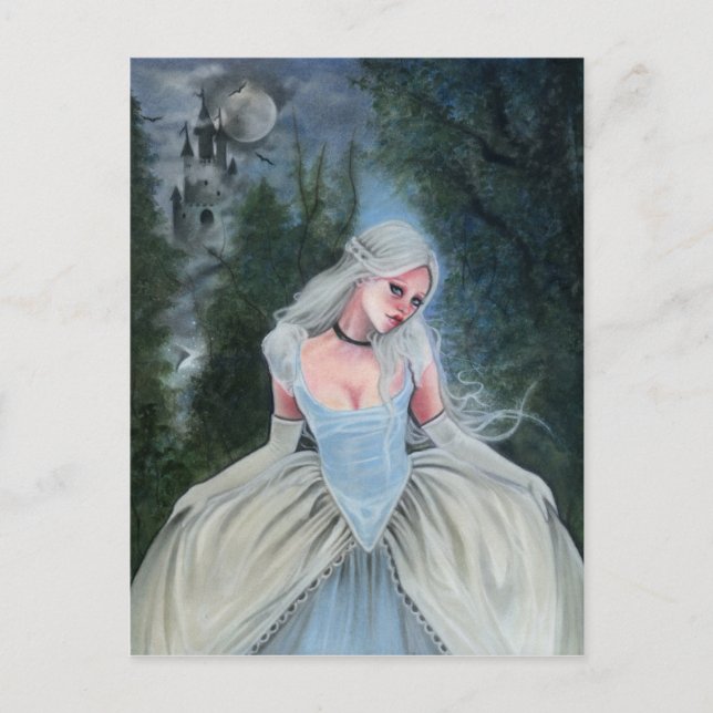 Carte Postale Fairytale Princess Castle slipper en verre POSTCAR (Devant)