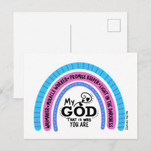 Carte Postale Faiseur de chemin Ouvrier de miracles Mon Dieu C'e