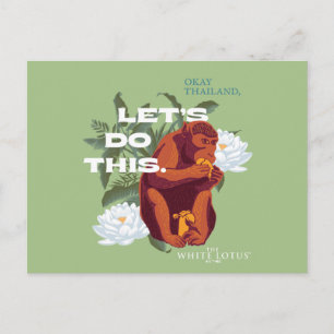 Carte Postale "Faisons ça" Singe - Le Lotus Blanc