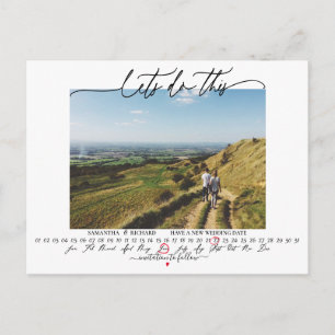 Carte Postale Faisons ce changement de date Mariage