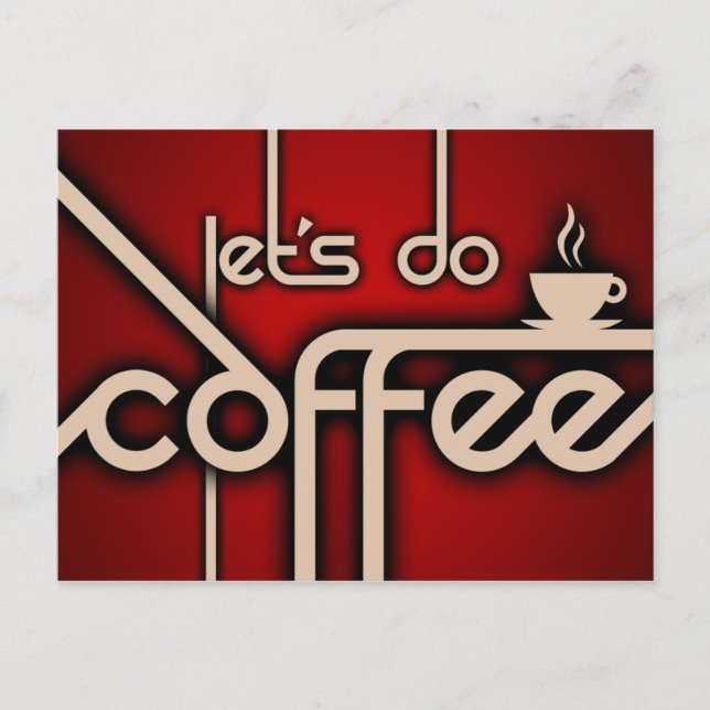 Carte Postale faisons du café ! (Devant)