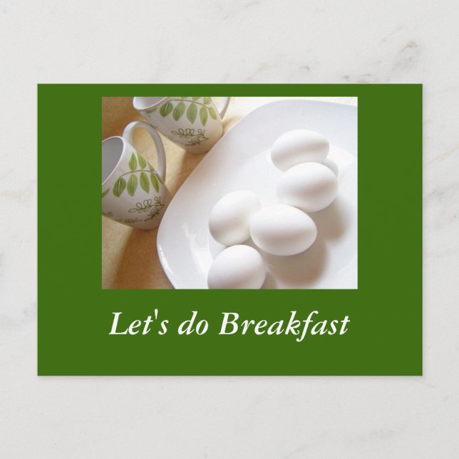 Carte Postale Faisons le petit-déjeuner (Devant)