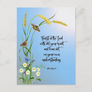 Carte Postale Faites confiance au Seigneur avec tout votre coeur