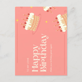 Carte Postale Faites de votre anniversaire une grande invitation