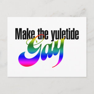 Carte Postale Faites du yuletide GAY