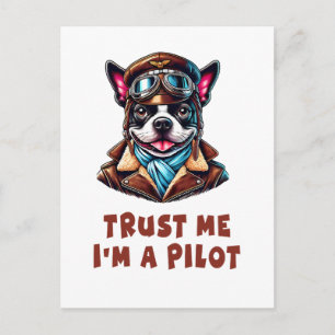 Carte Postale Faites-moi confiance, je suis pilote