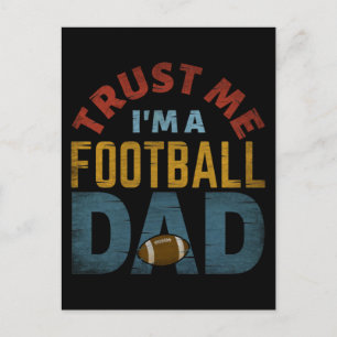 CARTE POSTALE FAITES MOI CONFIANCE JE SUIS UN PÈRE DE FOOTBALL