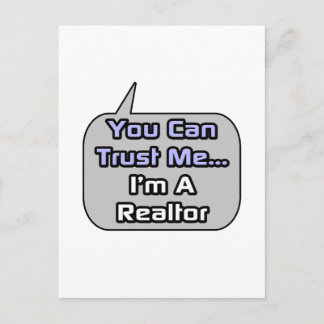Carte Postale Faites-moi confiance .. Je suis un Realtor