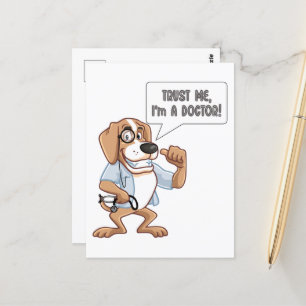 Carte Postale Faites-moi confiance m'a Doctor