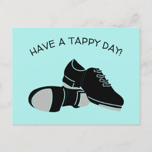 Carte Postale Faites un Tappy Day Tap Chaussures de danse