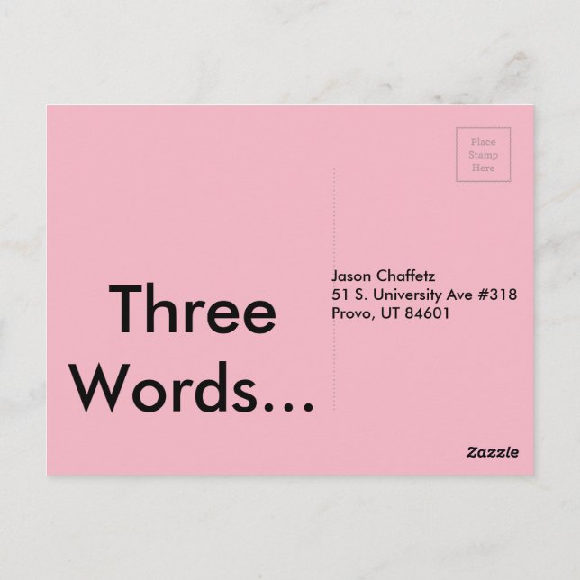 Carte Postale Faites votre travail (Dos)