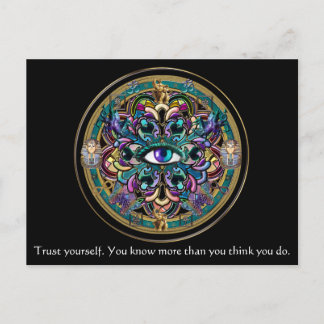 Carte Postale Faites-vous confiance ~ Les Yeux du monde Mandala