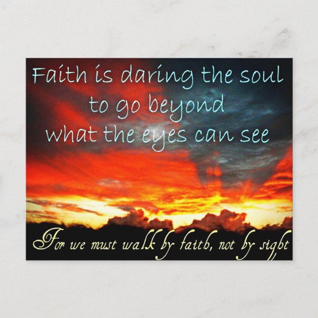 Carte postale Faith (Devant)